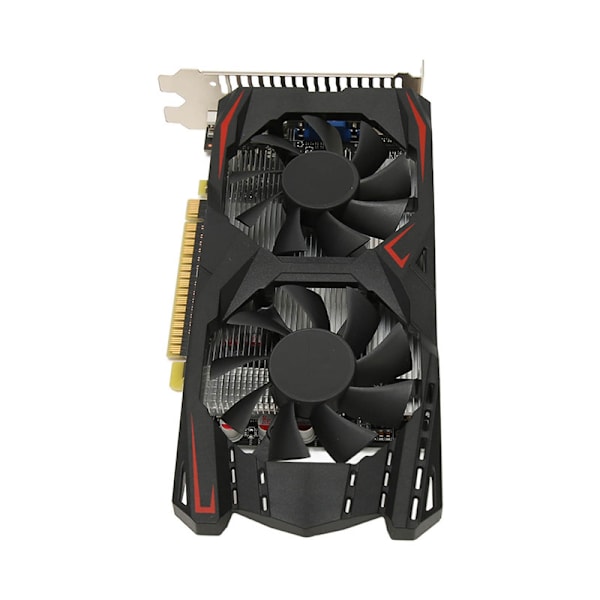 Dual Fan Näytönohjain 4GB DDR5 128bit Nopea Jäähdytys Matala Melu Videopeli Näytönohjain Siru Pöytätietokoneeseen GTX1050Ti 4GB DDR5 128bit 0.1