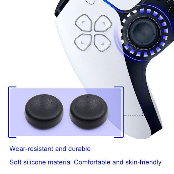 8 st PS5 Spelkontroll Tumgrepp Joystick Extra Hög Skydd