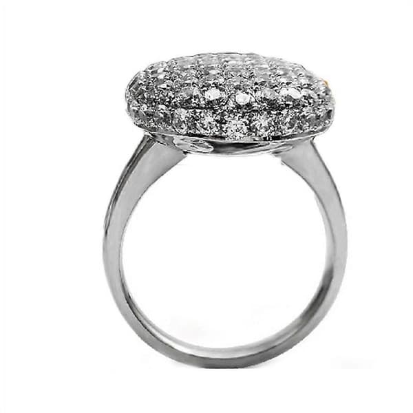 Salg ringer for kvinner 925 sølv krystall full diamant blits forlovelses giftering 8