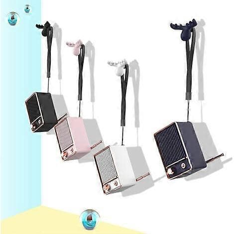 Retro trådløs Bluetooth-højttaler, sød mini bærbar højttaler (blå)