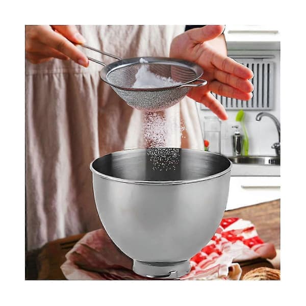 Rustfri stålskål til Classic&Artisan Series 4,5-5 QT Tilt-Head Mixer, 5 Quart 304 Rustfrit Stål