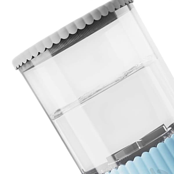 Makeupbørste vaskemaskine, plug-in børsterense- og tørremaskine til salon, blå blue 15cmx9cm