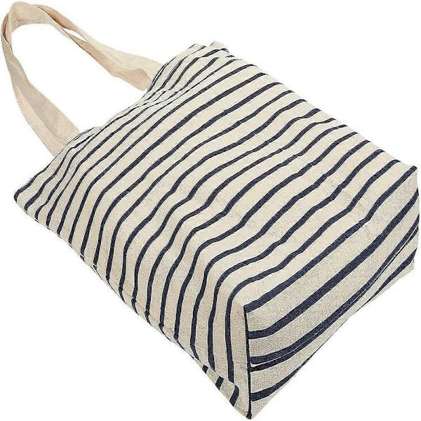 3-pack återanvändbara shoppingväskor i bomull, 3 designer, 38 x 42 x 9 cm