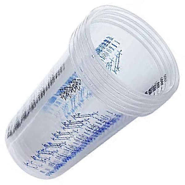 32 Oz (1000 ml) Engangs Fleksible Klare Graderte Plastblandekopper Brukes til Maling Harpiks Epoxy Blandingsforhold, 25-pakning