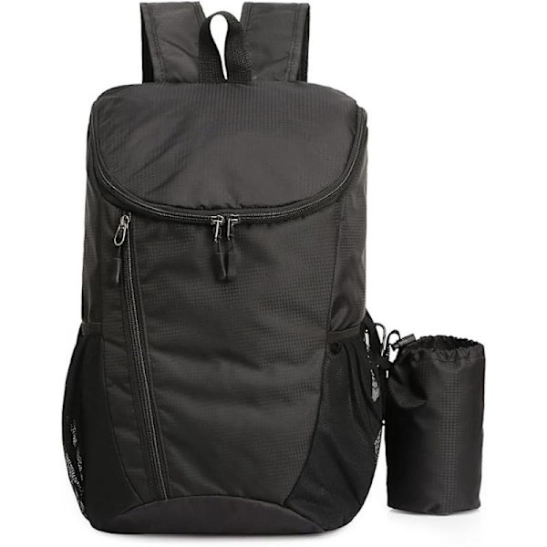 Foldable Backpack, Waterproof Outdoor Sports Backpack, Black