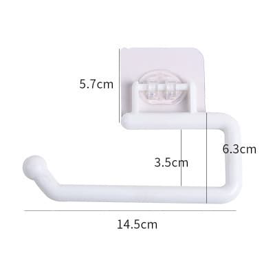 10-pack, kökshanddukshållare, hängande toalettpapper, disktrasa, vit