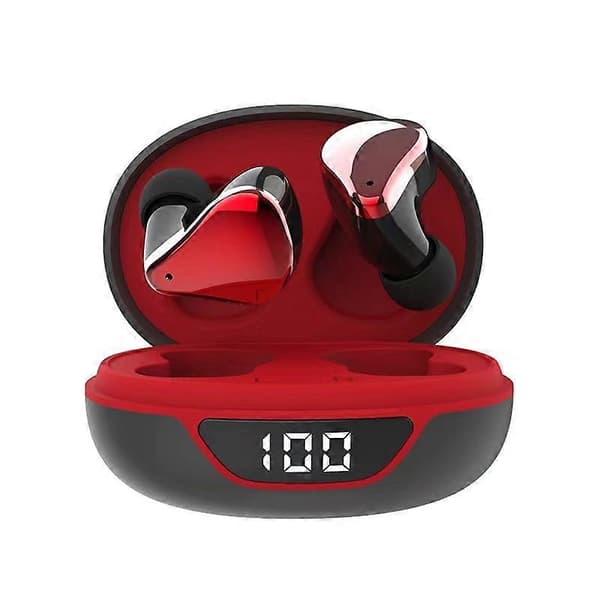 In-ear Bluetooth-headset digital display mini musik privat modell gaming bluetooth-headset black red
