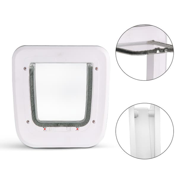 Microchip Cat Flap with Selective Access, Easy Installation, 4 Manual Locking Options, Energy Efficient
