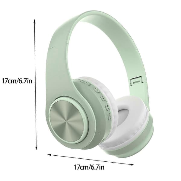 25-26 Bluetooth-headset med mikrofon Trådlöst headset med mikrofon Bluetooth 5.0 Headset 10 timmars arbetstid Brusreducerande Bluetooth-headset PUW1048 Green