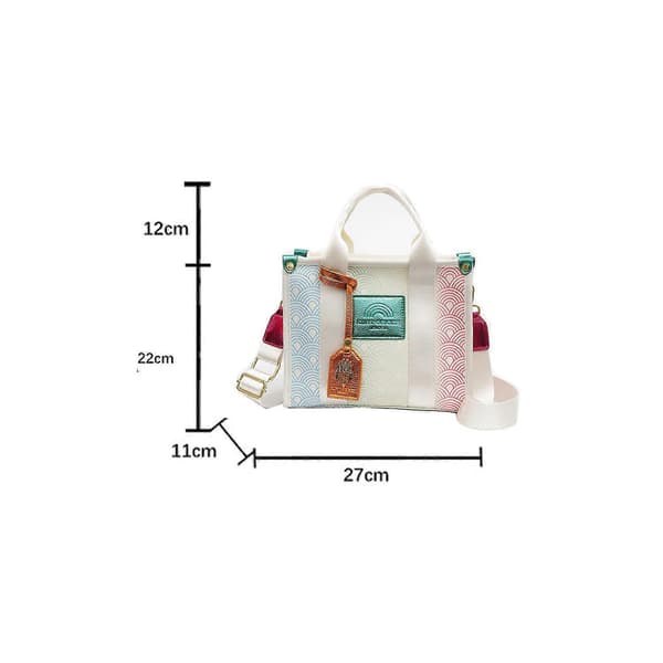 Dam K-G Gradient Stitching Mode Axelväska Crossbody Väska Dam Crossbody Handväska Väskor white