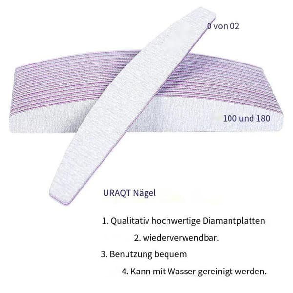 16 neglefile 100/180, dobbeltsidede neglefile
