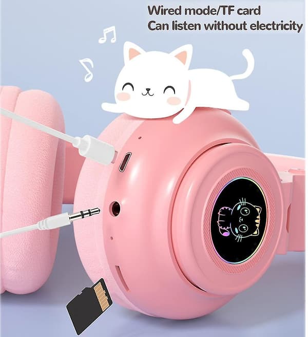 Trådløst Bluetooth-headset - pink Pink