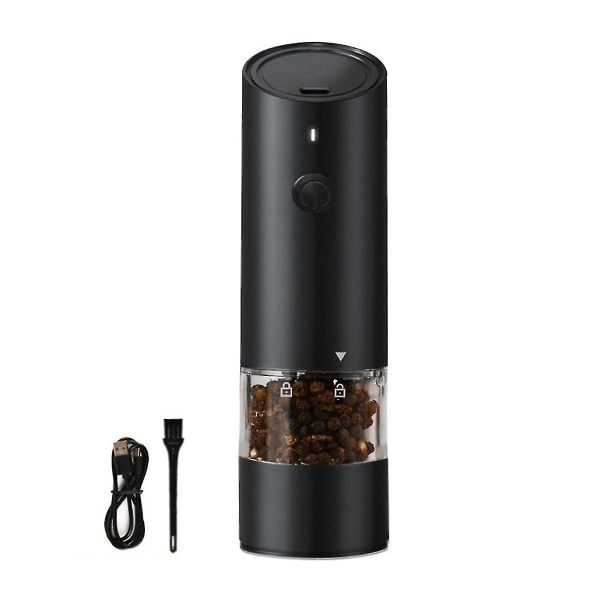 Elektrisk salt- og peberkværn USB-opladning Automatisk salt- og peberkværn, velegnet til køkkener og restauranter, C