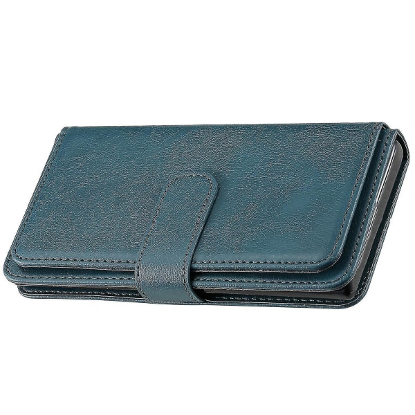 Veske til Sony Xperia 5 Ii Cover Retro Leather Wallet Flip Magnetic Cover 10 Kortholder - Grønn