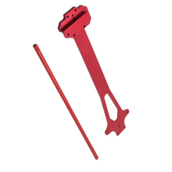 Metal RC Aksel og Plade til 124019 1/12 RC Modelbil Erstatningsdele Red
