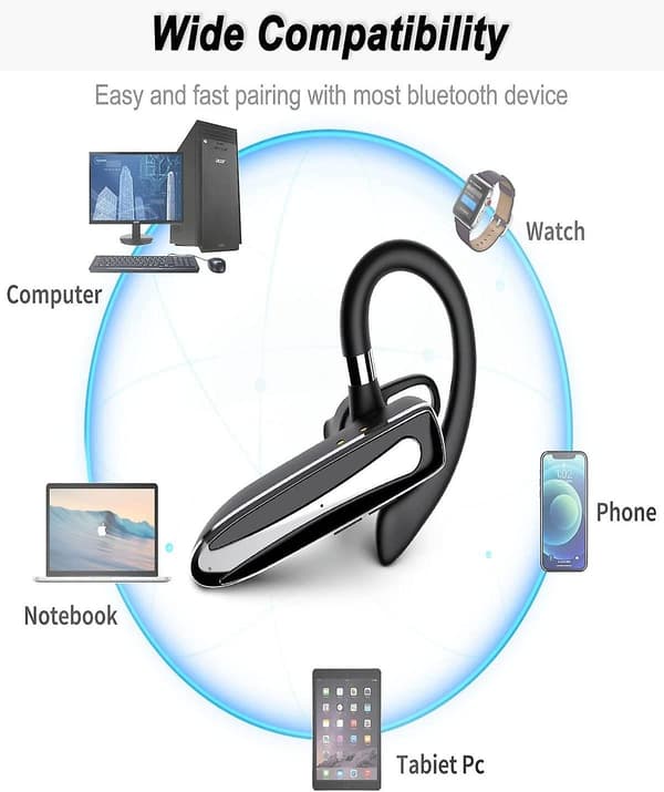 Bluetooth-hodesett med mikrofon håndfri