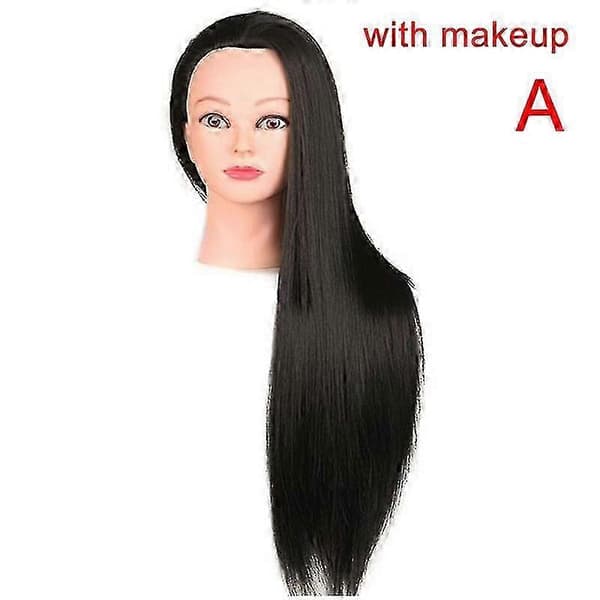 Mannequin Hode for Hårstyling og Farge Trening Praksis A with makeup