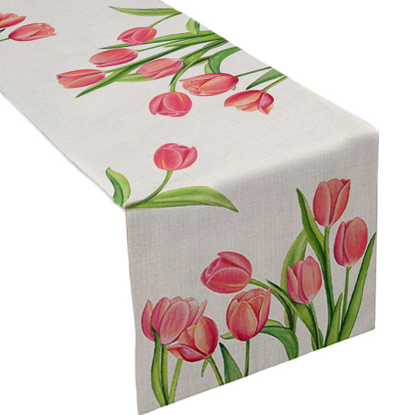 Anti-blekning Bordslöpare Dekorativ polyester Högtemperaturbeständig cover för hem Tianyuhe A 30x90cm