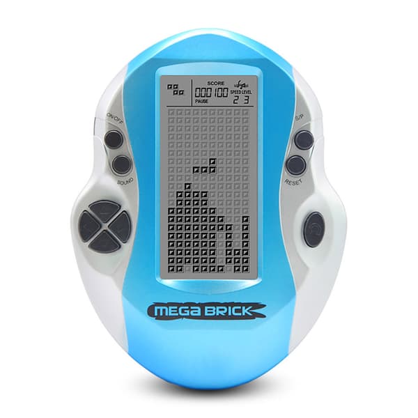 Storbildsspelkonsol mini handhållen spelkonsol Tetris spelkonsol för barn