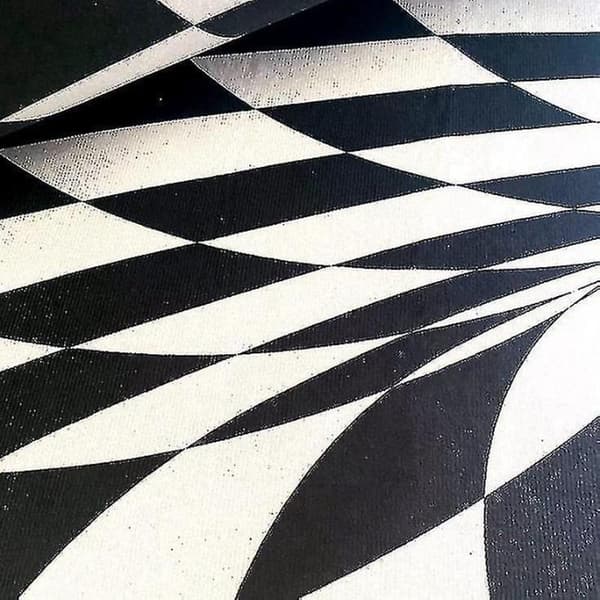 3D Vortex Illusion pyöreä matto, liukumaton ruudullinen ovimatto Flo