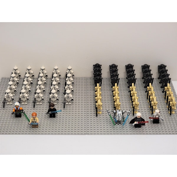 Star Wars Battle Set Fase 1 Clone Troopers Droider Tilpasset Sæt 66 dele