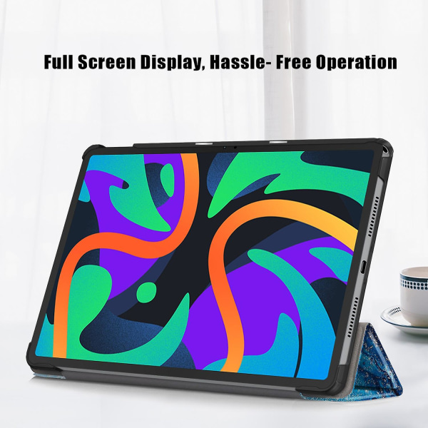 För Lenovo Tab M11 (Xiaoxin Pad 11 2024) Trifold Stand Cover Mönster Auto Sleep Wake Tablet Case Multicolor Style A Lenovo Tab M11 (Xiaoxi