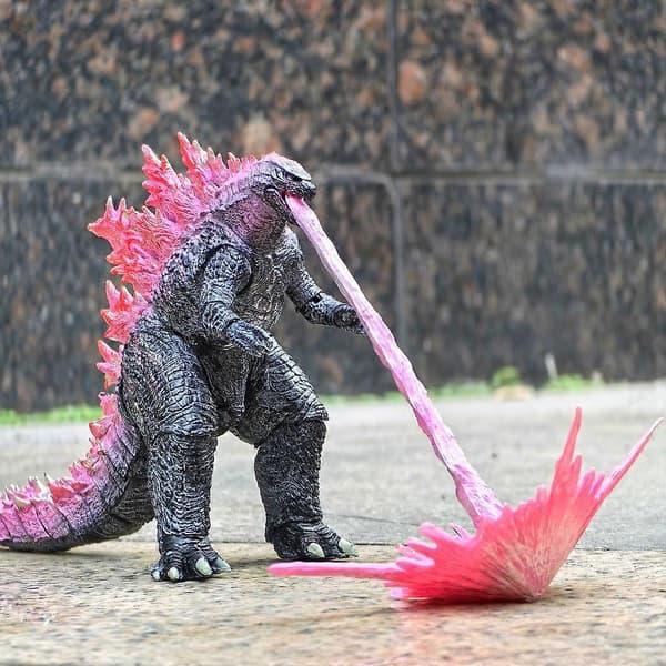 NECA 2024 Godzilla vs Kong Burning Godzilla Modellfigur Leketøy 16CM Boksesett