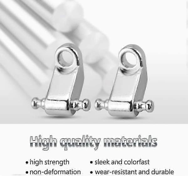 Rullsträngsträd Hållare Metall Elektrisk Gitarr Strängstyrningar med Skruvar Elgitarr (2 set, silver)