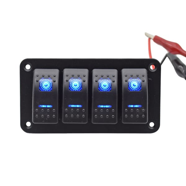 4-veis aluminium vippebryterpanel vippebryter 5-pinners PÅ/AV Pre