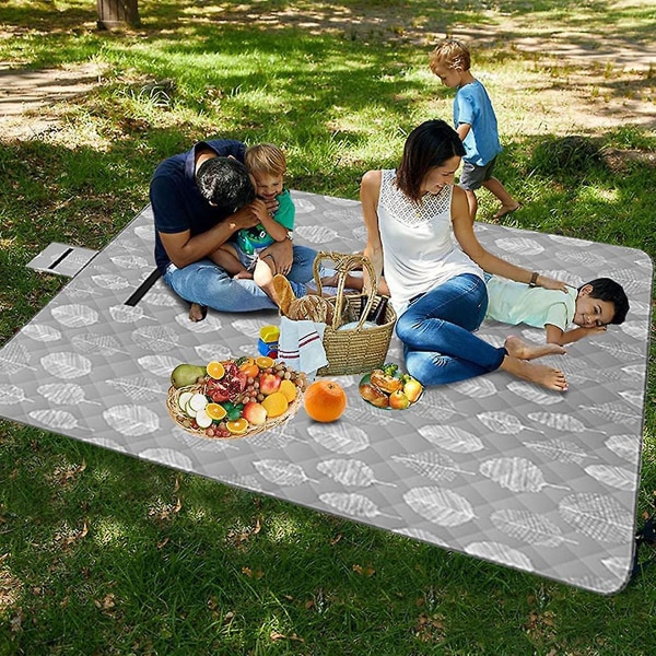 Piknikpeitto vedenpitävä piknikmatto piknikpeitot kokoontaitettava suuri piknikpeitto 200 x 200cm rantamatto