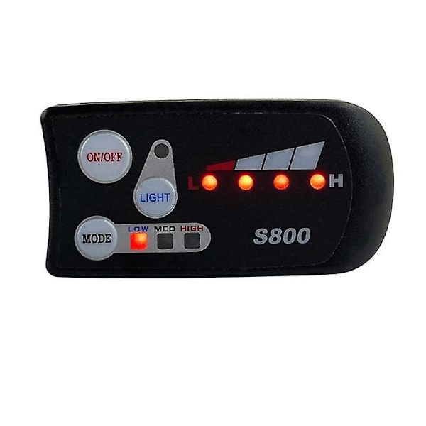 Elcykel 36v48v S800 Led LCD Måler Kontrolpanel Display Til Ebike Controller 5 Ben Vandtæt