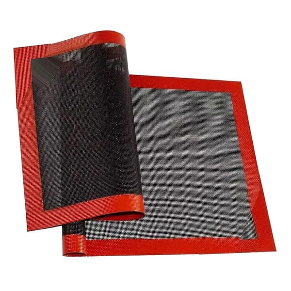 2 stk perforert silikonfiberglassmatte 30x40cm kjeks bakverk bakeunderlag