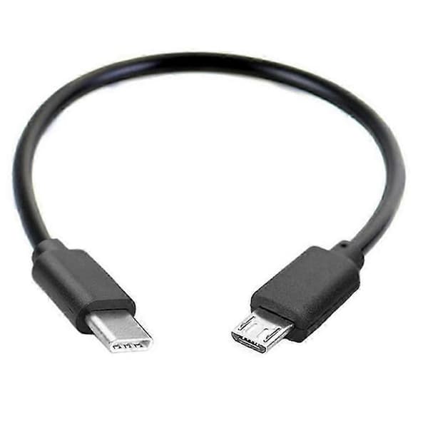 30/100 cm Universell Typ-C till Micro USB-kabel Längd Används för Alla Typ-C Portar