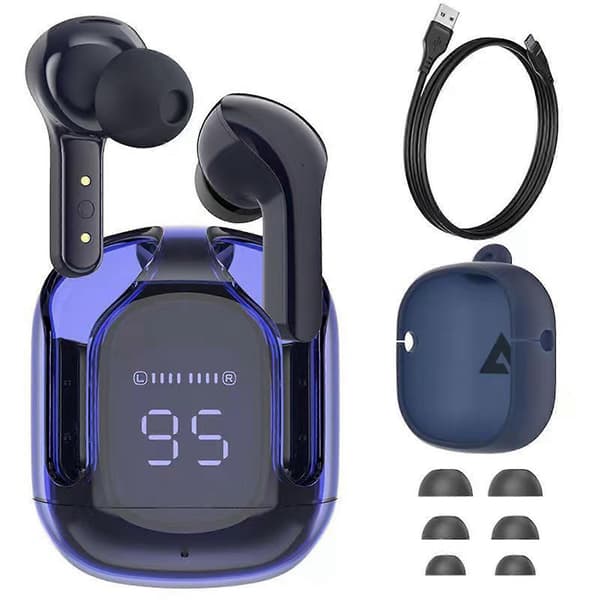 Bluetooth Headset Sport Headset Löparheadset Acefast T6 Enc Brusreducerande Headset Tws Sport Fördröjningsfritt Spel Bluetooth Headset