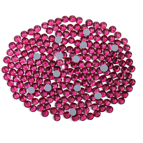 3000 st Fuchsia Hotfix Strassstenar, SS16, 3,8-4,0 mm för Hantverk & Kläder Fuchsia Fuchsia SS16