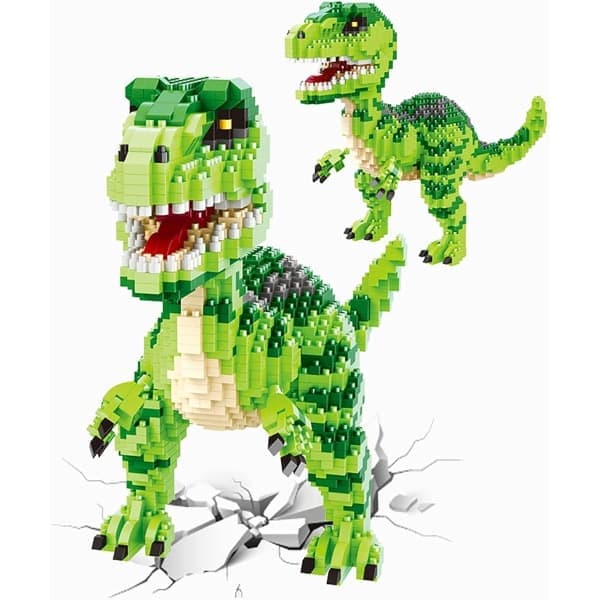 1457 Mikrobyggeklodser Sæt til Legetøj, Mini Dinosaur Klodser, Bu