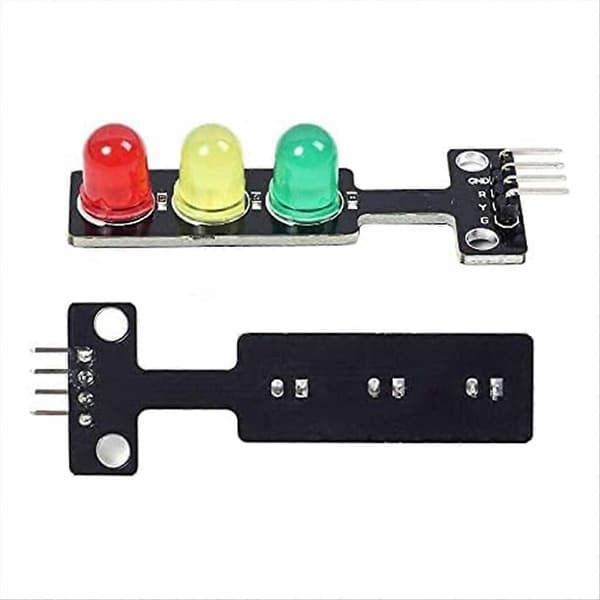 5 STK Mini Trafiklys LED DC 5V 5MM Display Modul DIY Projekt Kit, Trafiksystem Model Trafik L Röd & Grön & Gul