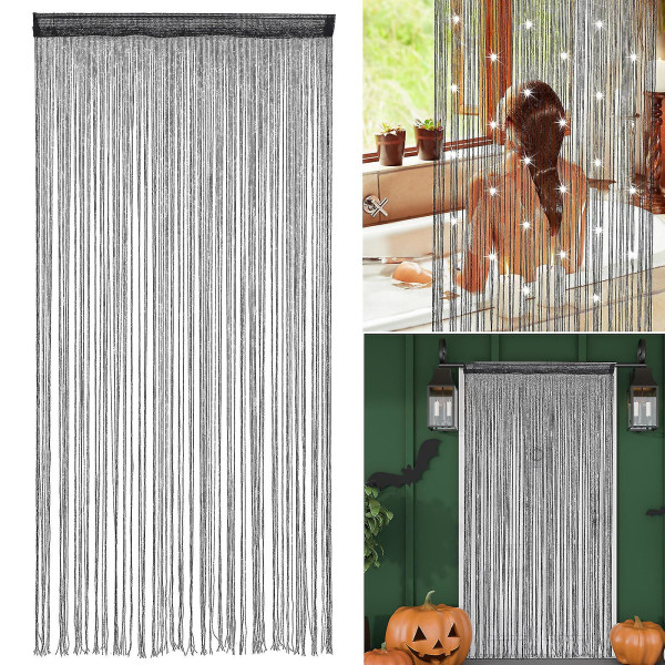 Dørgardin kvast Fly Screen Panel Room Crystal Bead String Divider Home Decor