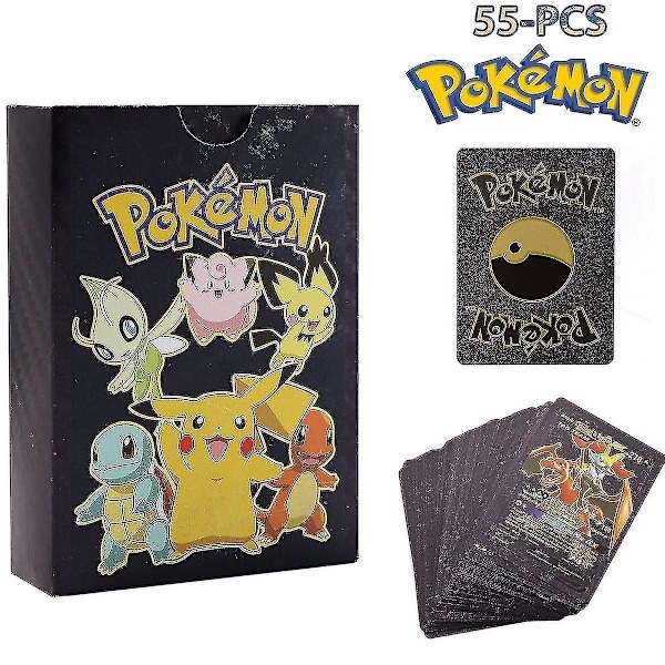 Pokémon Kort Guld og Sølv Folie Flash Kort Engelsk Spil Kort Sort Kort