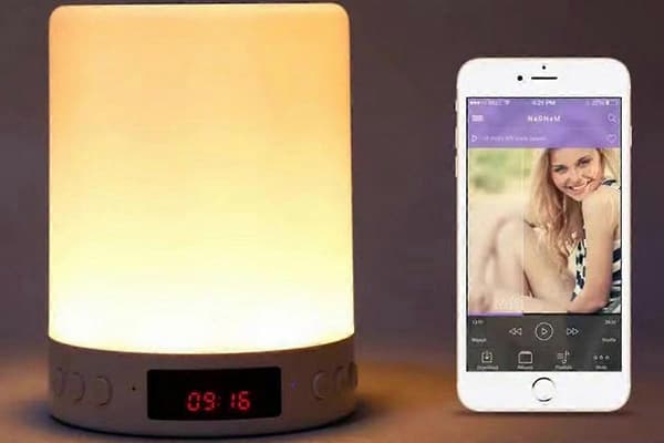 Vækkeur Vågn Op Lys Dæmpbare LED Touch Sengelamper Til Soveværelse White One Size