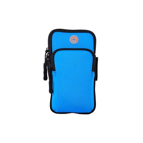 Janaya Fashion Waterproof Outdoor Sports Cellphone Arm Bag Running Fitness Riding Armband Blue