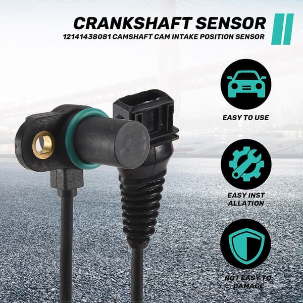 12141438081 Knastaksel Knast Indsugningspositionssensor Kompatibel med BMW E46 E39 E60 E61 E65 E66 E83 E53 E85 Black