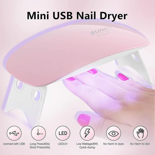 Neglekunstlampe, 6W UV-lampe til gellak