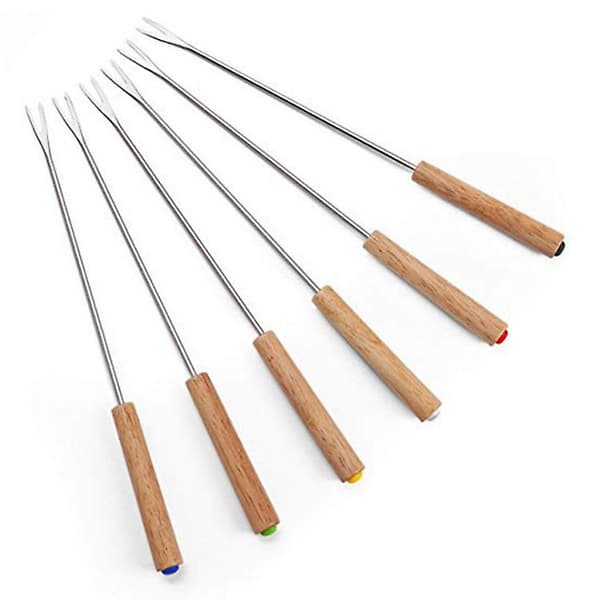 Ostfonduegafflar Bambu (Set om 6)