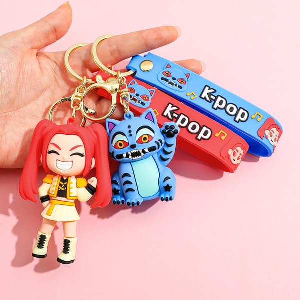 Kpop Devil Hunter Film Keychain Cute Harajuku Style Keychain Halloween Devil Hunter Girl Group New Arrival 04 D