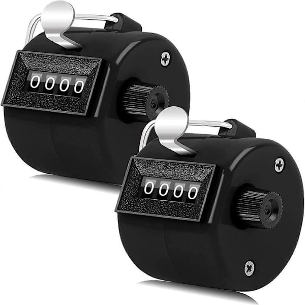 2-pack 4-siffriga klickräknare, manuell räknare