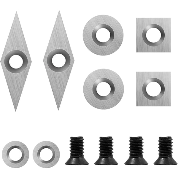 8 stk. Tungsten Carbide skære skær Stærk og robust hurtig skærende hårdmetal skæreindsats til professionelle tømrere og begyndere