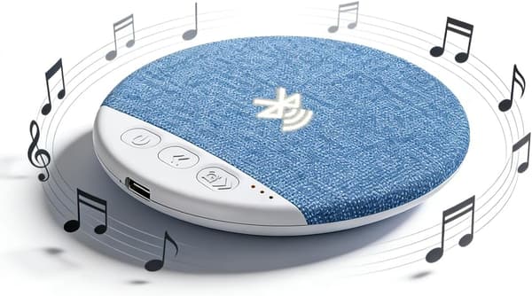 2026 års senaste explosion Ultralätt kuddhögtalare med vitt brus och Bluetooth 5.4 för sidosovare