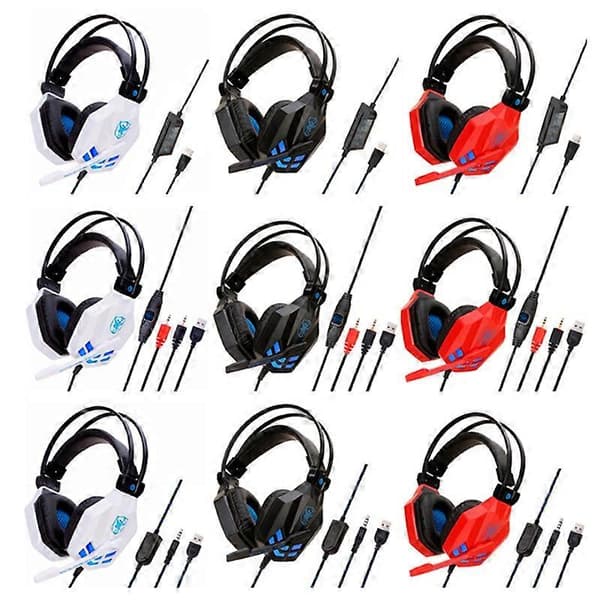 Soyto SY850MV Lysande Gaming Datorheadset För PS4 (Röd Blå) Not Specified