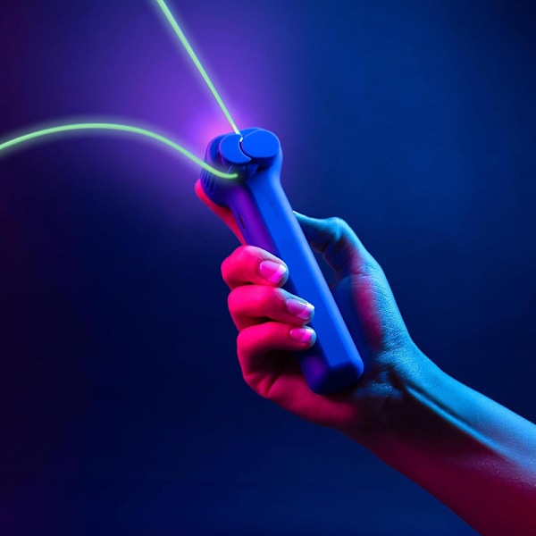 Helt ny Glow-in-The-Dark Loop Lasso, Tauskytter Propell, Loop Lasso String Shooter - green